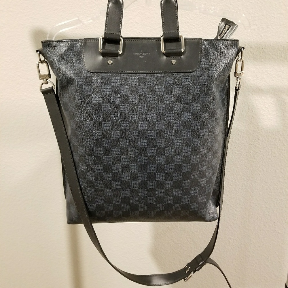 LV Cabas Jour Damier Tote and Shoulder Bag